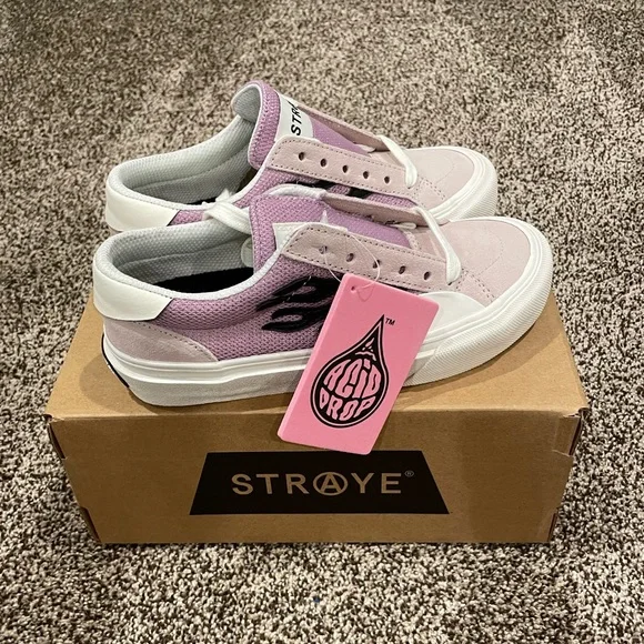 Straye Shoes Pink Purple Straye Logan Skate Shoe Poshmark